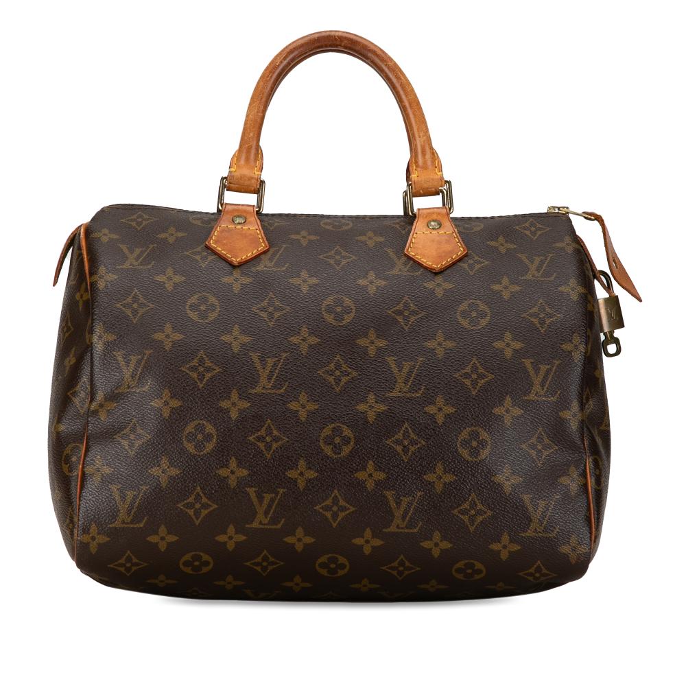 Louis Vuitton B Louis Vuitton Brown Monogram Canvas Canvas Monogram Speedy 30 France