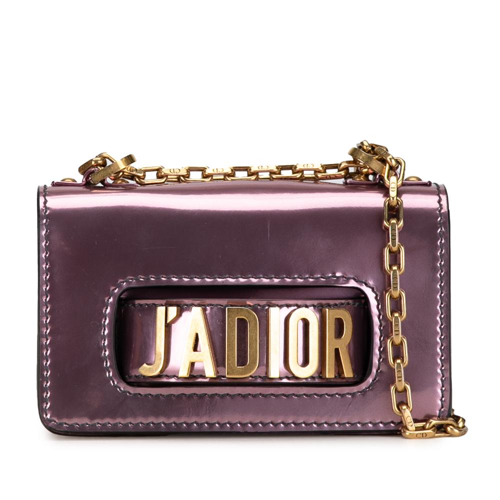 Christian Dior AB Dior Pink Calf Leather Mini JaDior Chain Flap Italy