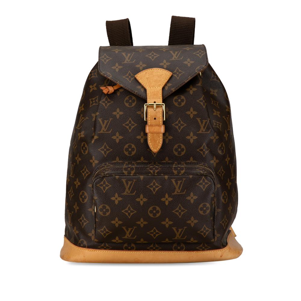 Louis Vuitton B Louis Vuitton Brown Monogram Canvas Canvas Monogram Montsouris GM France