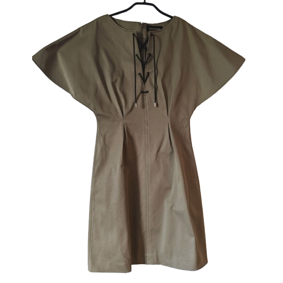 Vanessa Seward Original khaki canvas dress 36