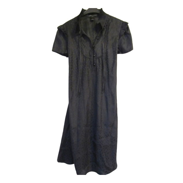 Marc Jacobs Elégante robe en soie noire 36-38