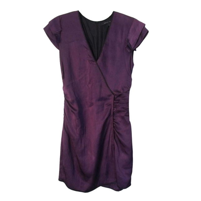 Marc Jacobs Robe en soie violette 34