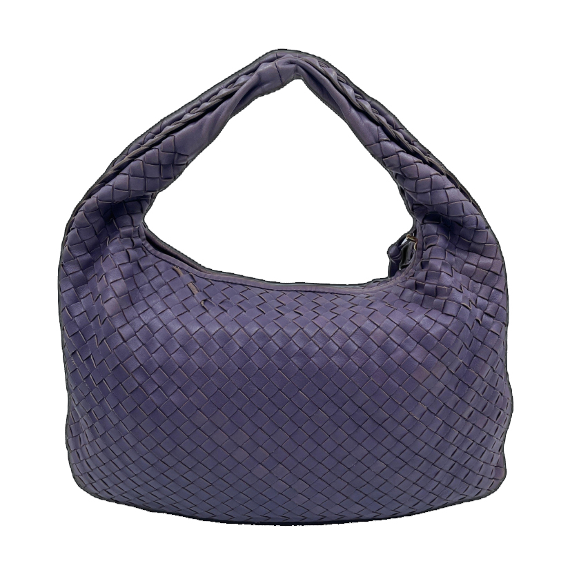 Bottega Veneta Purple Leather Medium Veneta