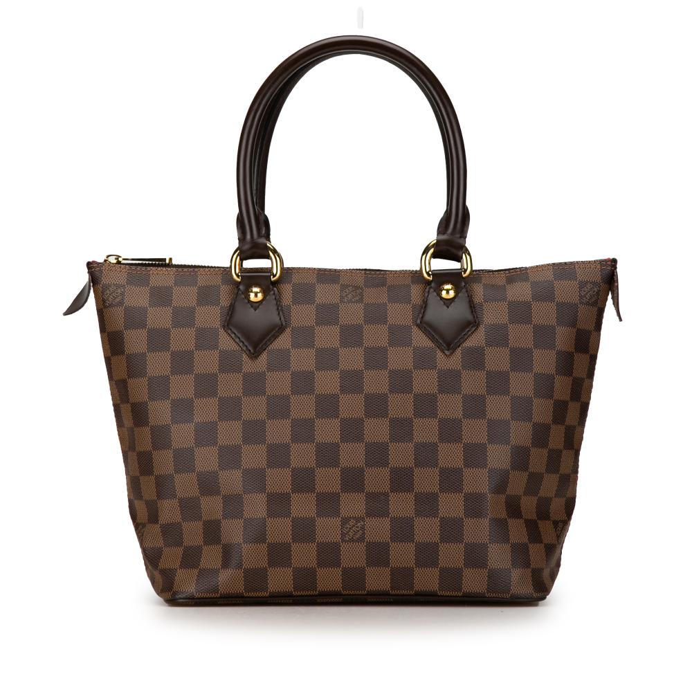 Louis Vuitton B Louis Vuitton Brown Damier Canvas Canvas Damier Ebene Saleya PM France