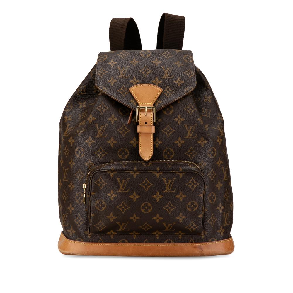 Louis Vuitton B Louis Vuitton Brown Monogram Canvas Canvas Monogram Montsouris GM France