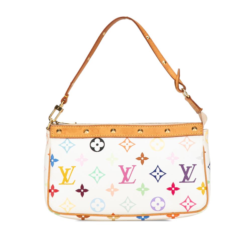 Louis Vuitton White Monogram Multicolore Pochette Accessoires France