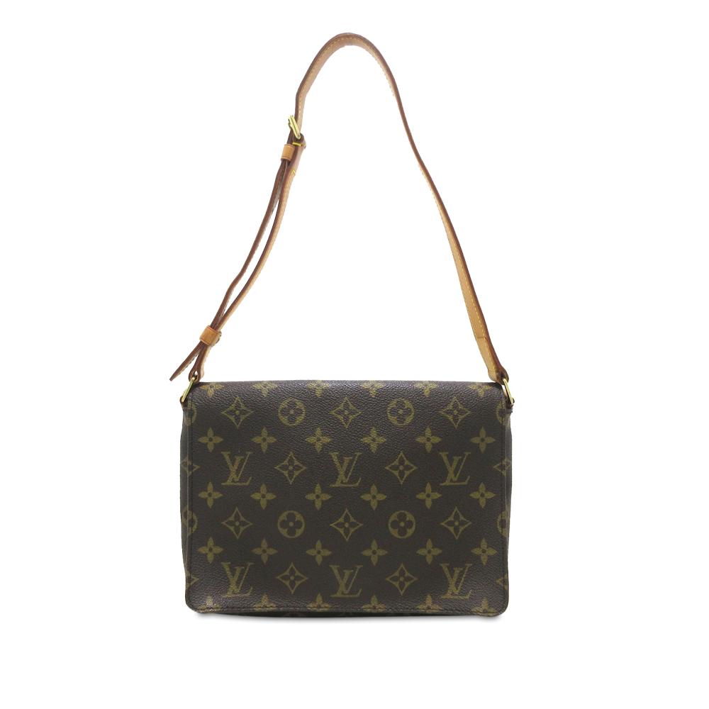 Louis Vuitton B Louis Vuitton Brown Monogram Canvas Canvas Monogram Musette Tango Short Strap France