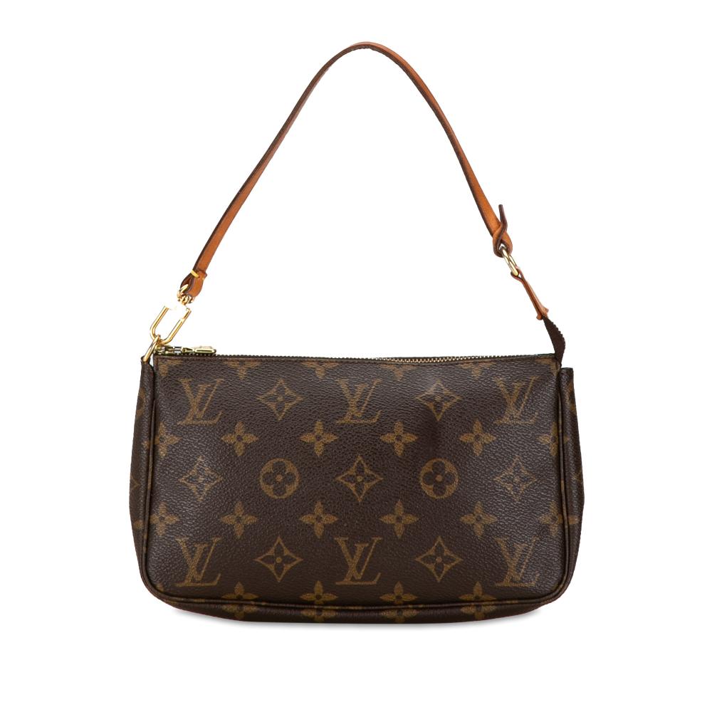 Louis Vuitton B Louis Vuitton Brown Monogram Canvas Canvas Monogram Pochette Accessoires France