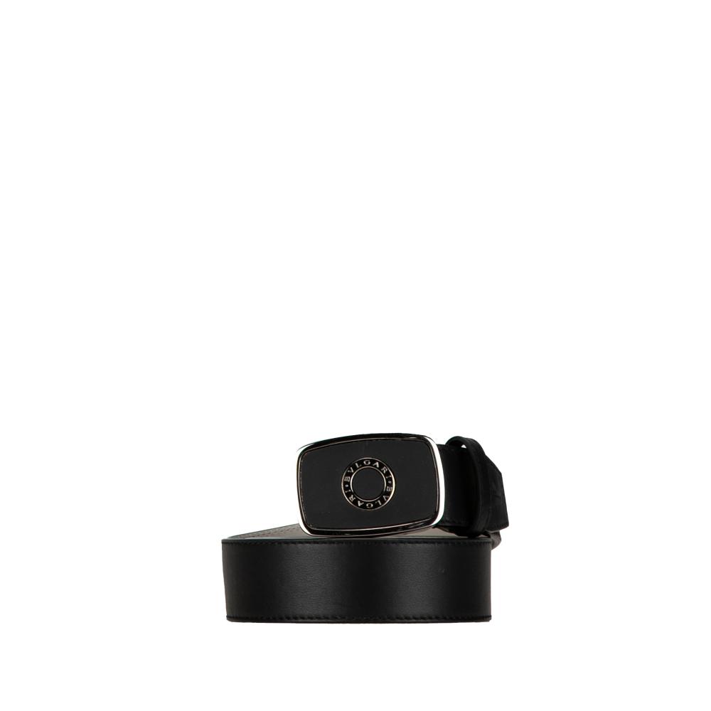 Bvlgari AB Bvlgari Black Calf Leather Bvlgari Bvlgari Belt Italy