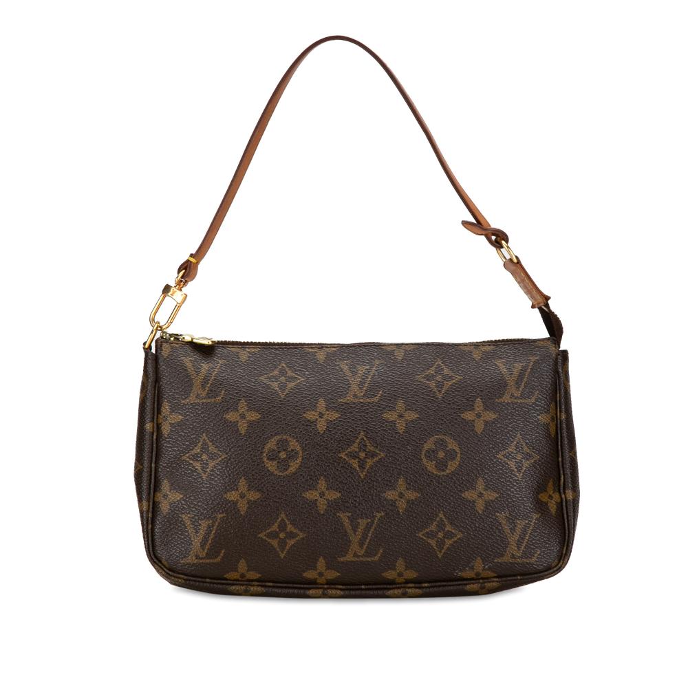 Louis Vuitton B Louis Vuitton Brown Monogram Canvas Canvas Monogram Pochette Accessoires France