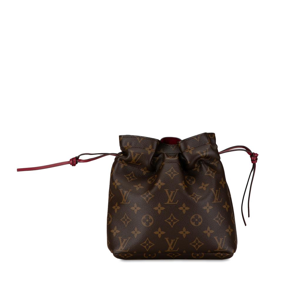 Louis Vuitton B Louis Vuitton Brown Monogram Canvas Canvas Monogram Noe Pouch France