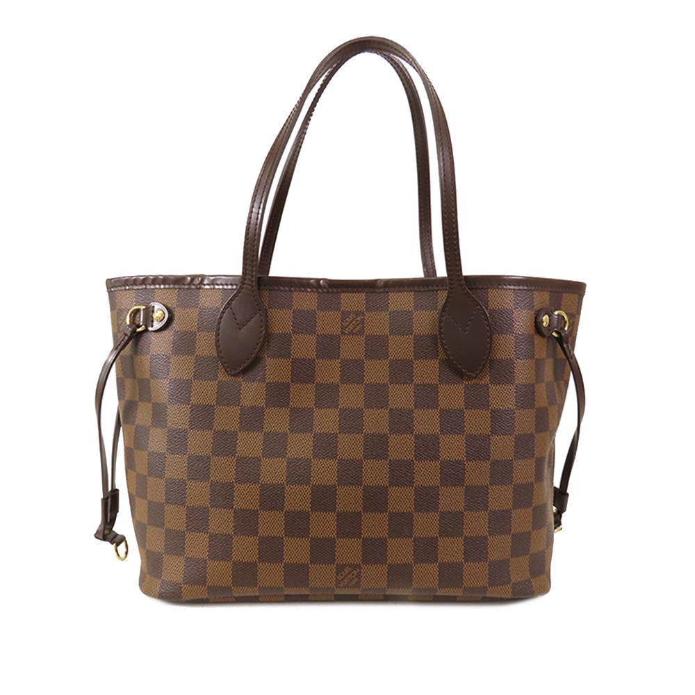 Louis Vuitton B Louis Vuitton Brown Damier Canvas Canvas Damier Ebene Neverfull PM France