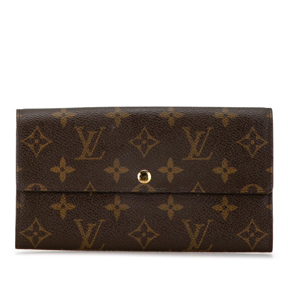 Louis Vuitton B Louis Vuitton Brown Monogram Canvas Canvas Monogram Porte Tresor International France