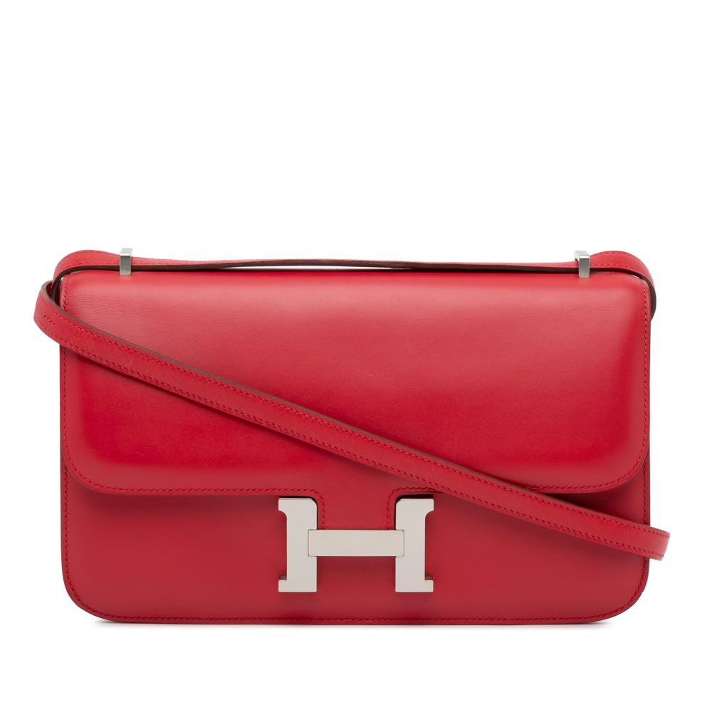 Hermès AB Hermès Red Calf Leather Constance Elan 25 France