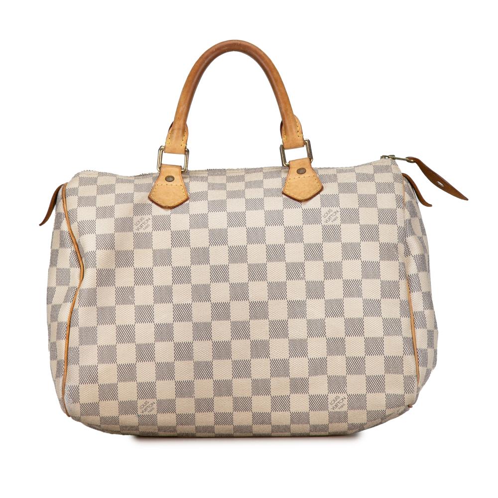 Louis Vuitton B Louis Vuitton White Damier Canvas Canvas Damier Azur Speedy 30 France