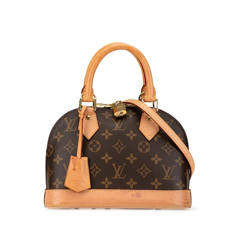 Louis Vuitton B Louis Vuitton Brown Monogram Canvas Canvas Monogram Alma BB France