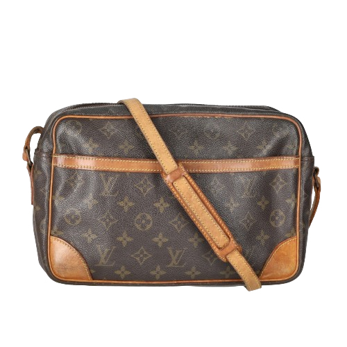 Louis Vuitton Brown Coated Canvas Louis Vuitton Trocadero 30