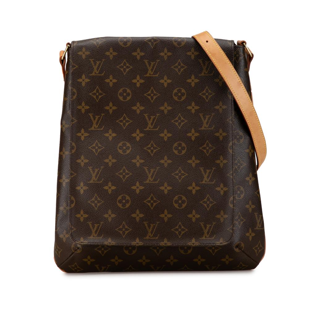 Louis Vuitton B Louis Vuitton Brown Monogram Canvas Canvas Monogram Musette Salsa GM Spain