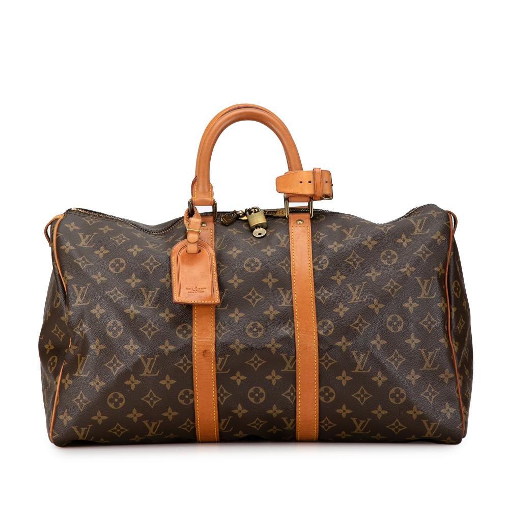 Louis Vuitton B Louis Vuitton Brown Monogram Canvas Canvas Monogram Keepall 45 France