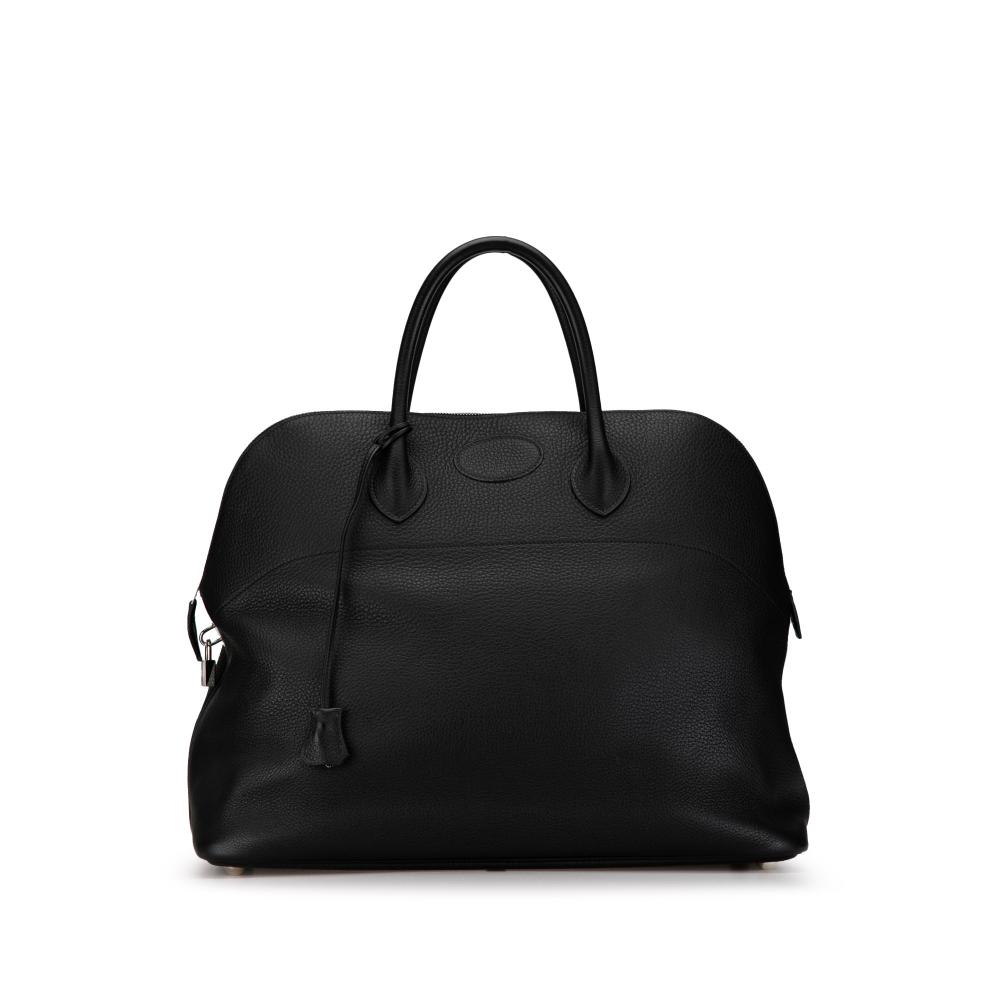 Hermès AB Hermès Black Calf Leather Clemence Bolide 45 France