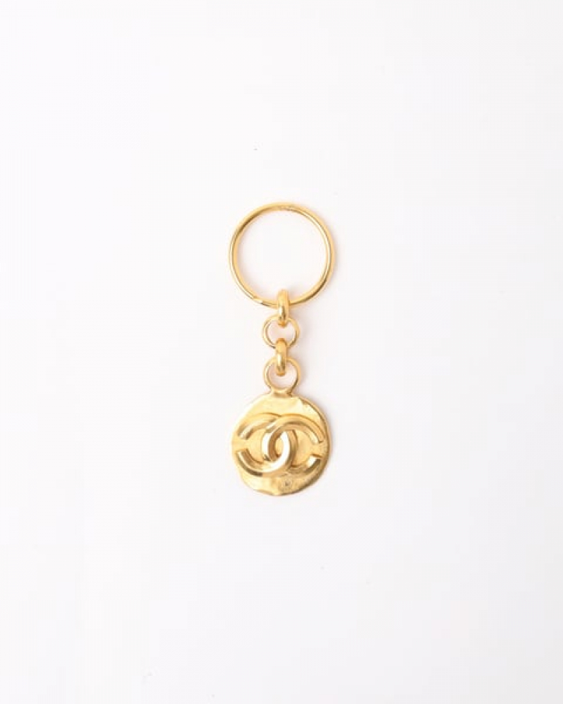 Chanel CC Gold Key Ring