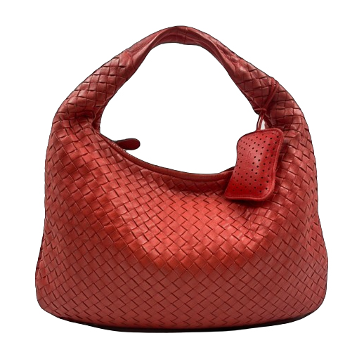 Bottega Veneta Orange Leather Medium Veneta