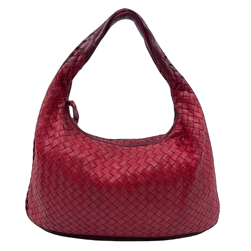 Bottega Veneta Red Leather Medium Veneta