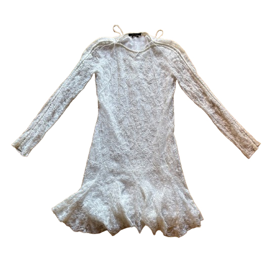 Isabel Marant Mini robe en dentelle blanche !