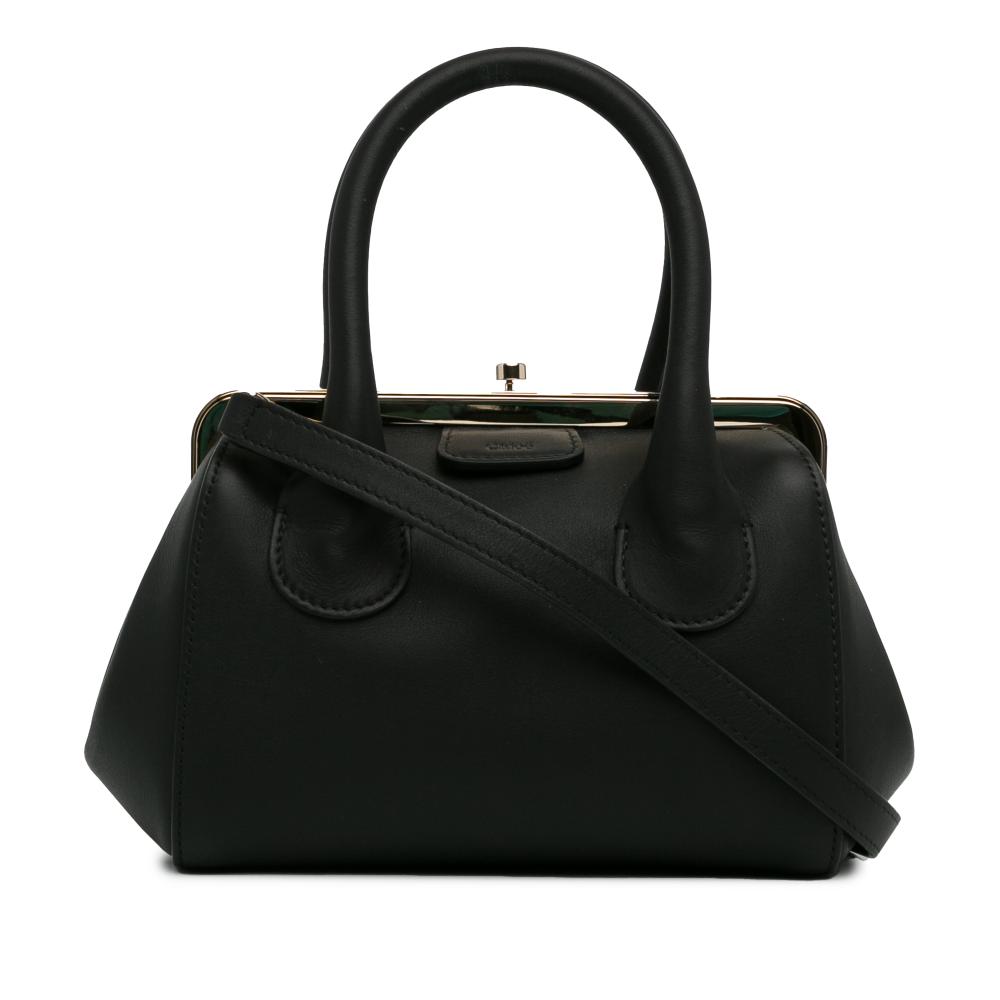 Chloé AB Chloé Black Calf Leather Small Joyce Satchel Italy