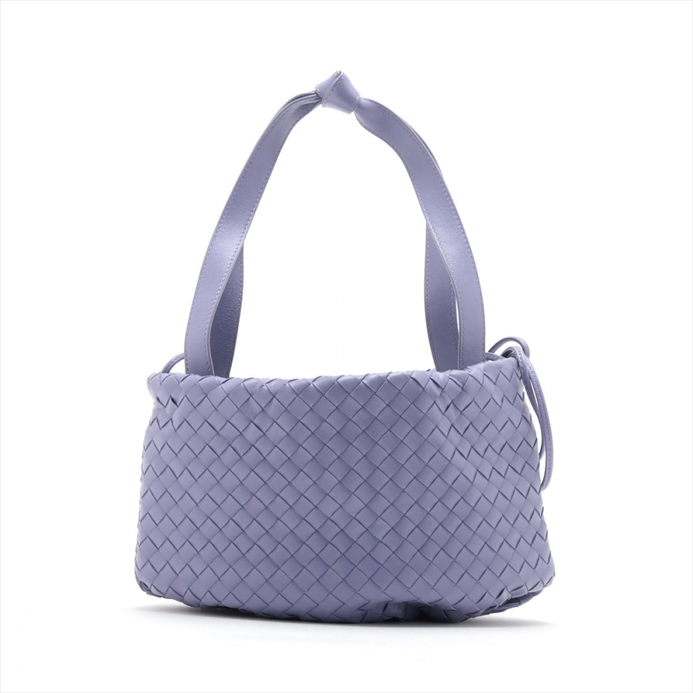 Bottega Veneta Pochette Small Leather 3-Ways Pouch Bag Purple