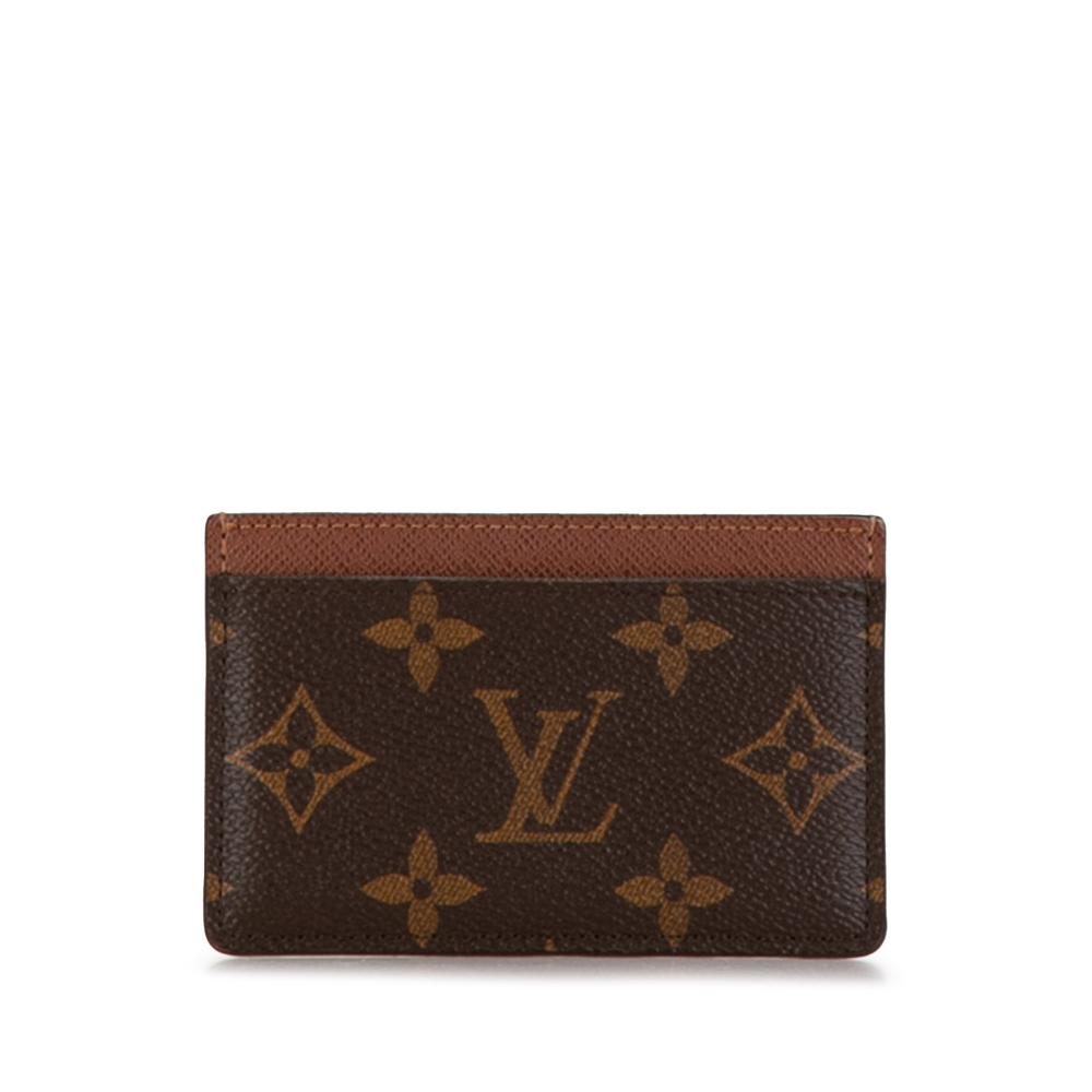 Louis Vuitton B Louis Vuitton Brown Monogram Canvas Canvas Monogram Card Holder Spain