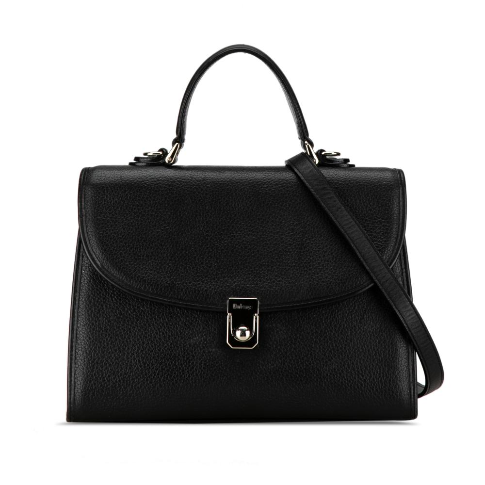 Burberry B Burberry Black Calf Leather Satchel United Kingdom