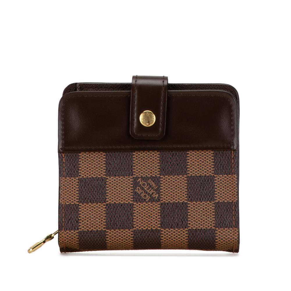 Louis Vuitton B Louis Vuitton Brown Damier Canvas Canvas Damier Ebene Zippy Compact Wallet United States