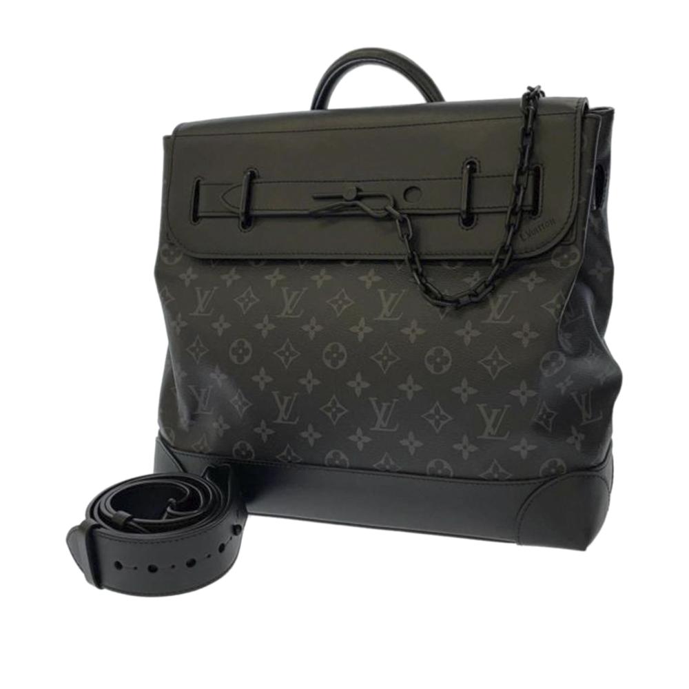 Louis Vuitton AB Louis Vuitton Black Monogram Canvas Canvas Monogram Eclipse Steamer PM France