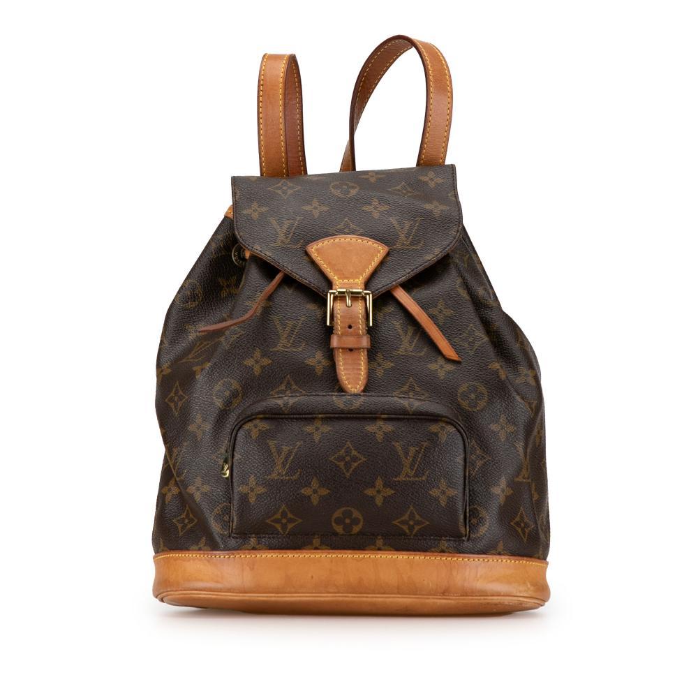 Louis Vuitton B Louis Vuitton Brown Monogram Canvas Canvas Monogram Montsouris PM France