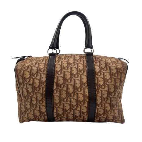 Dior Brown Canvas Dior Bowling Bag