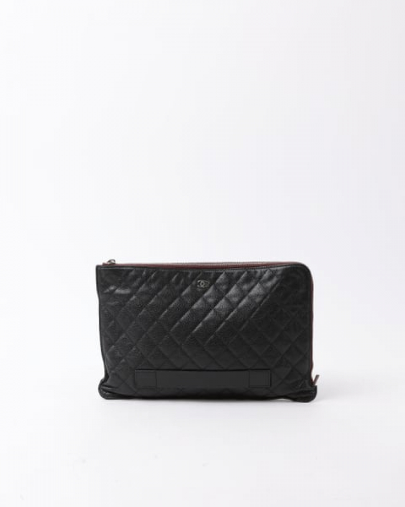 Chanel Caviar Large CC Clutch