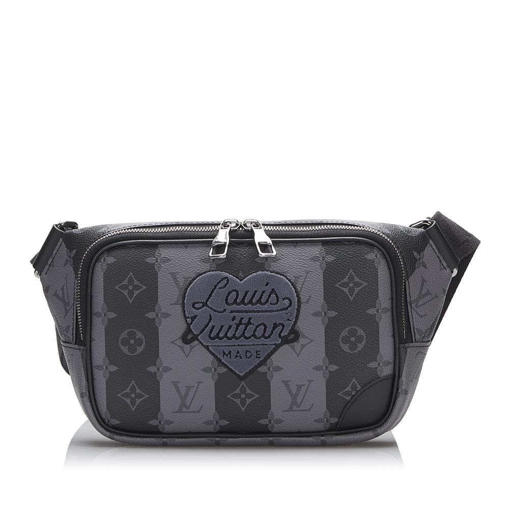 Louis Vuitton AB Louis Vuitton Black Monogram Canvas Canvas Monogram Eclipse Stripes Modular Sling Bag Spain