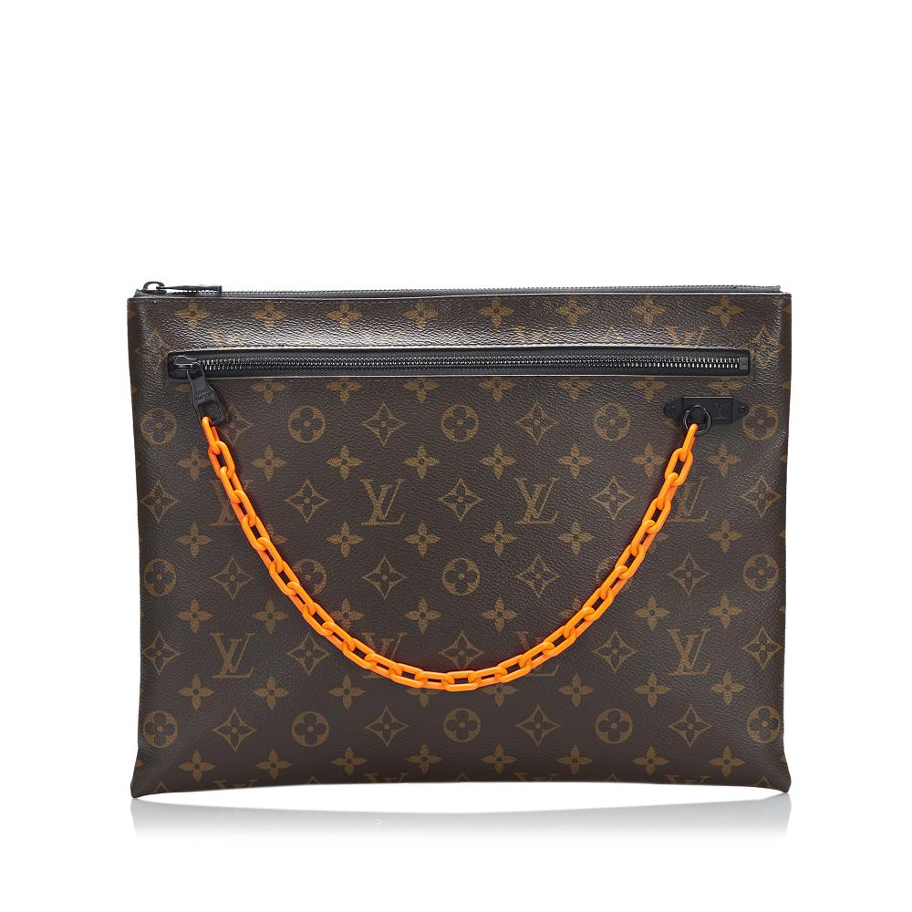 Louis Vuitton B Louis Vuitton Brown Monogram Canvas Canvas Monogram Solar Ray A4 Pochette France