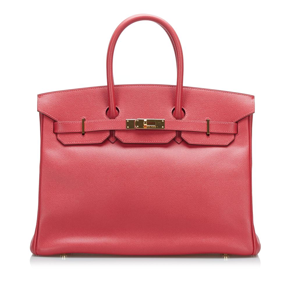 Hermès AB Hermès Red Calf Leather Togo Birkin Retourne 35 France