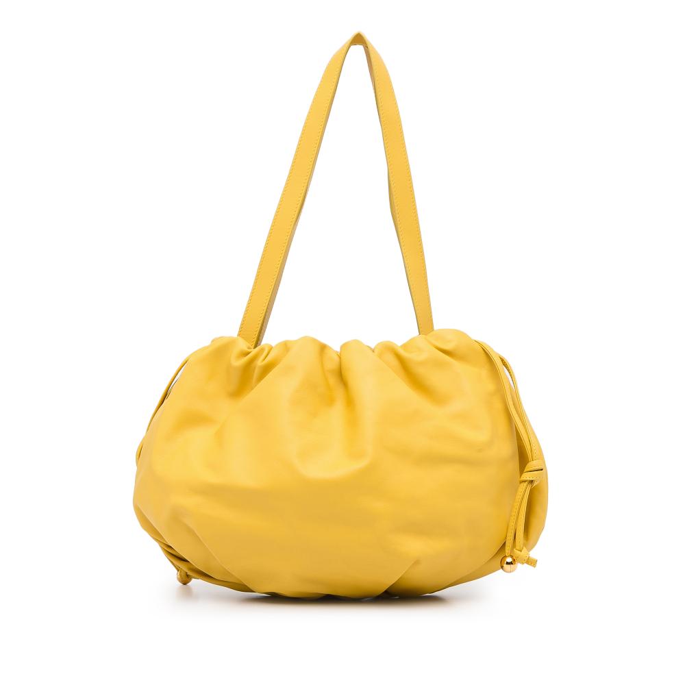 Bottega Veneta AB Bottega Veneta Yellow Calf Leather Medium The Bulb Italy