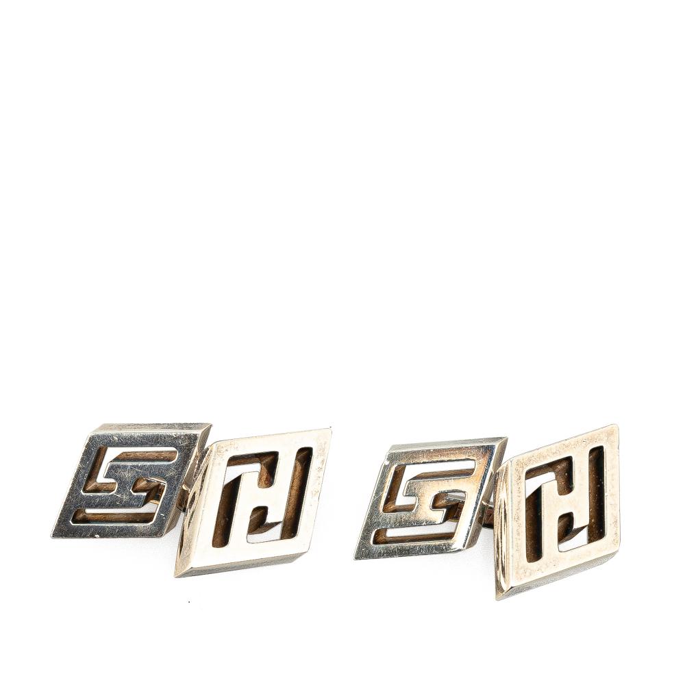 Hermès B Hermès Silver SV925 / Sterling Silver Metal Sterling Silver H logo Cufflinks France