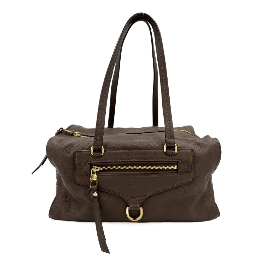 Louis Vuitton Inspiree Leather Trunk Bag Taupe