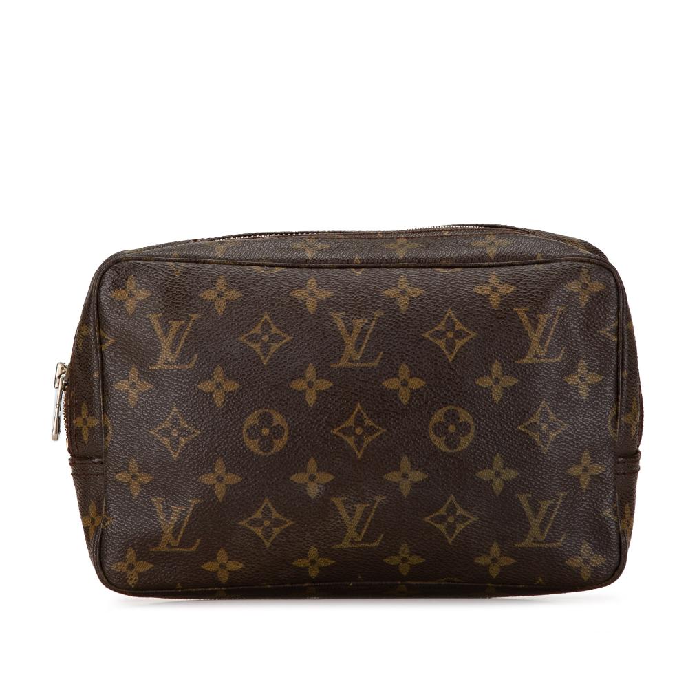 Louis Vuitton B Louis Vuitton Brown Monogram Canvas Canvas Monogram Trousse Toilette 23 France