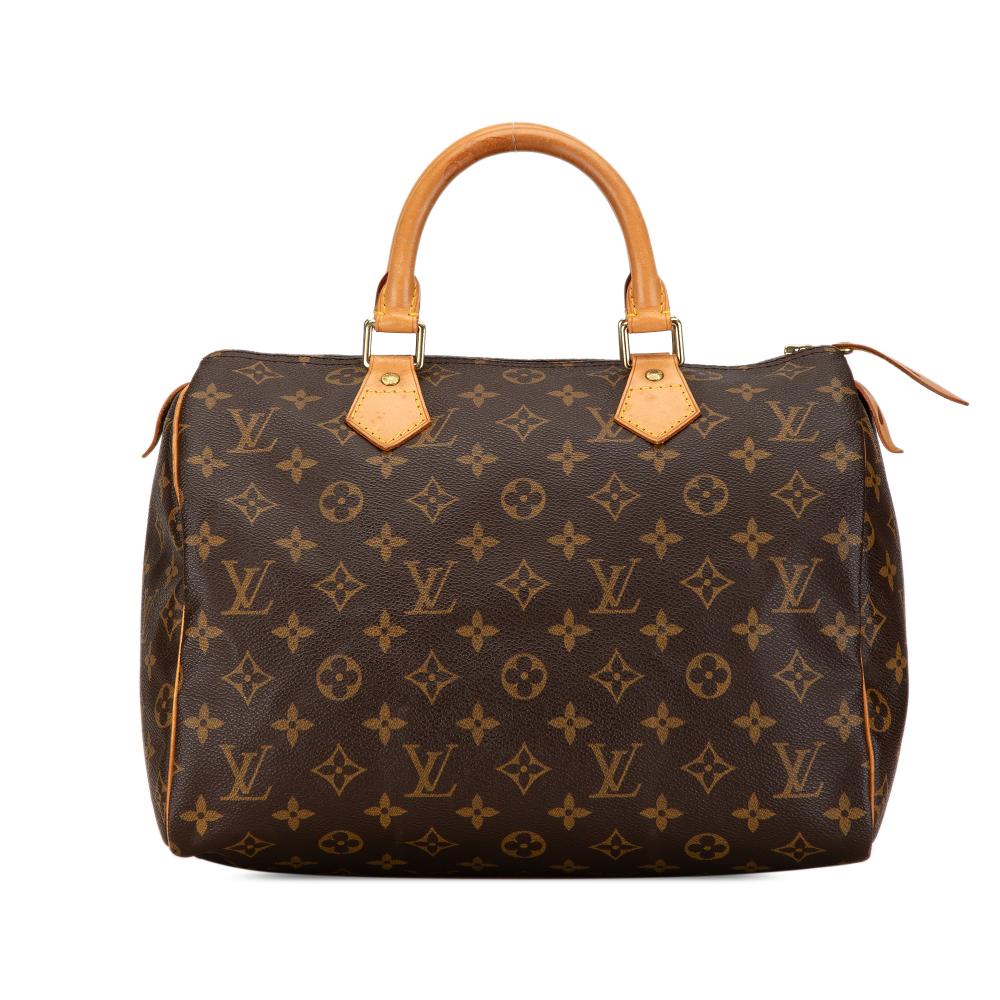 Louis Vuitton B Louis Vuitton Brown Monogram Canvas Canvas Monogram Speedy 30 France