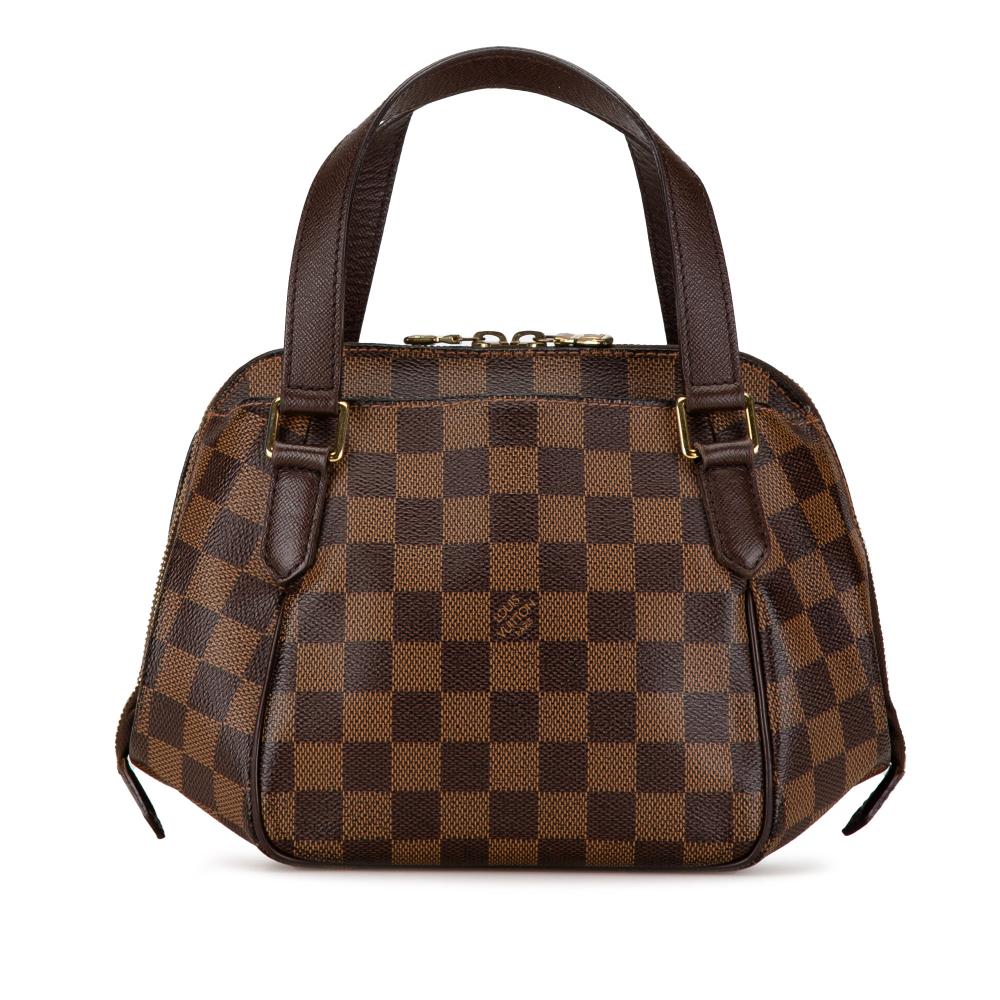 Louis Vuitton B Louis Vuitton Brown Damier Canvas Canvas Damier Ebene Belem PM France