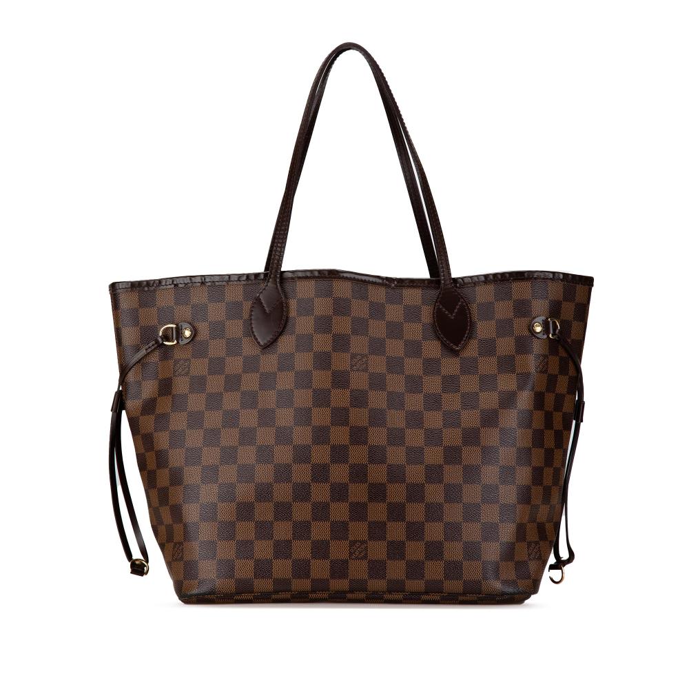 Louis Vuitton B Louis Vuitton Brown Damier Canvas Canvas Damier Ebene Neverfull MM France