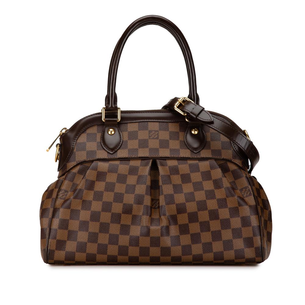 Louis Vuitton B Louis Vuitton Brown Damier Canvas Canvas Damier Ebene Trevi PM France