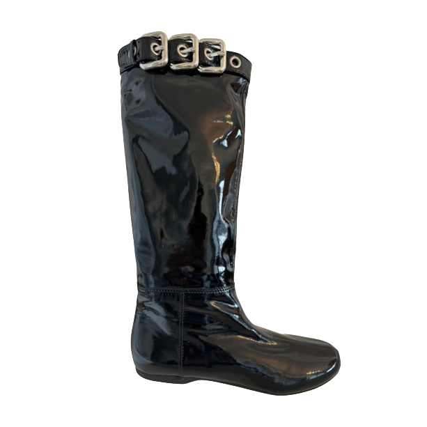 Miu Miu Stiefel aus Lackleder