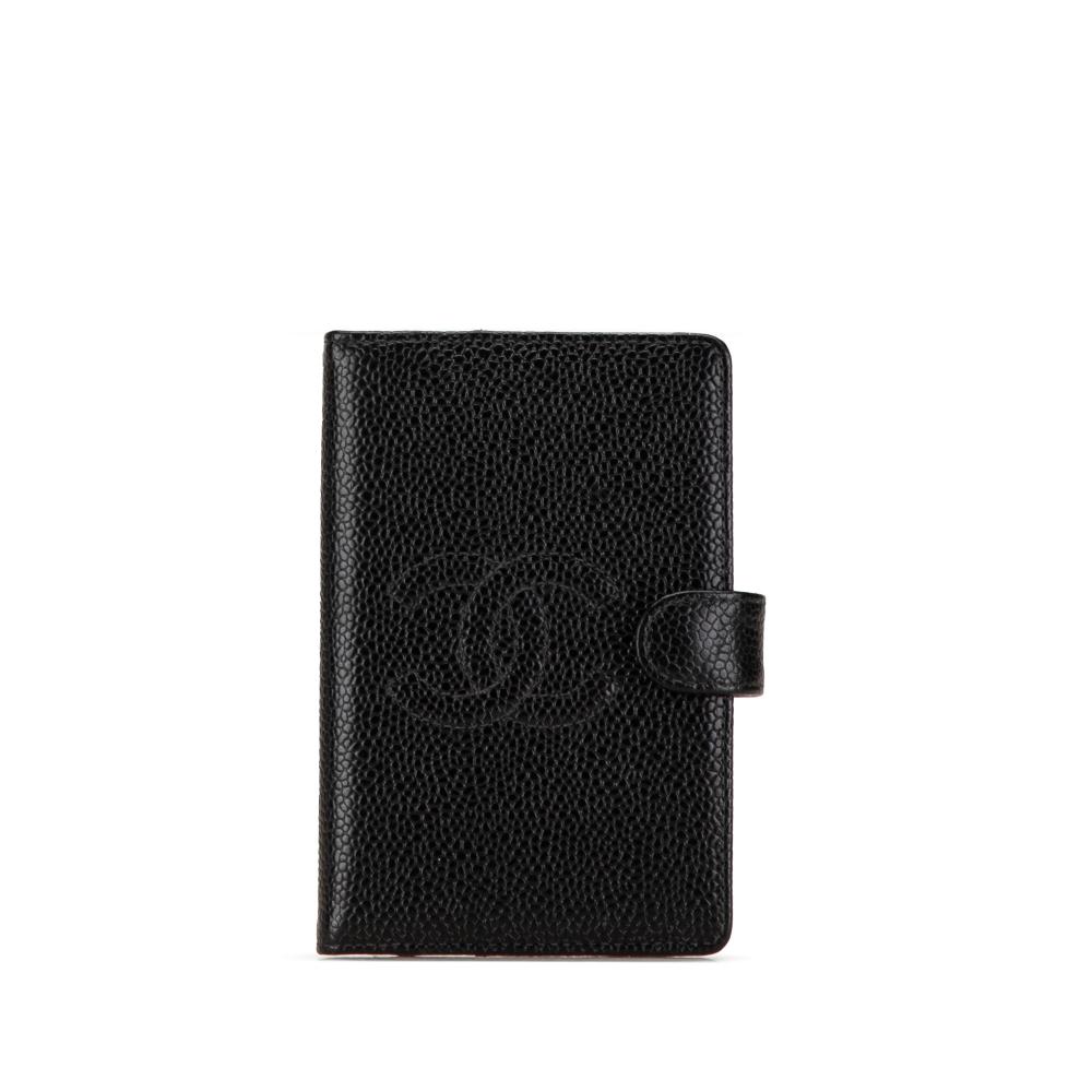 Chanel AB Chanel Black Caviar Leather Leather Mini Caviar CC Notebook Cover France